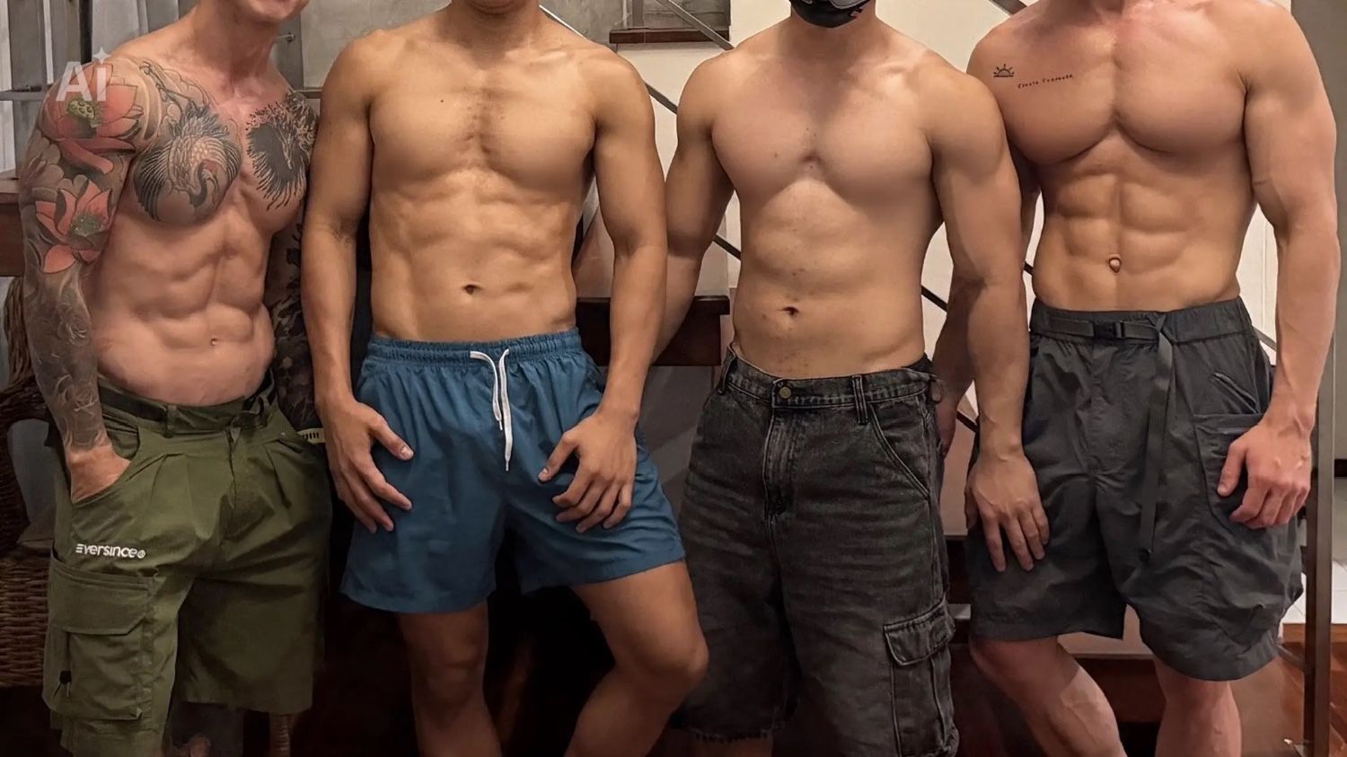 你覺得 4 個饑渴的肌肉男聚在一起會發生什麼？