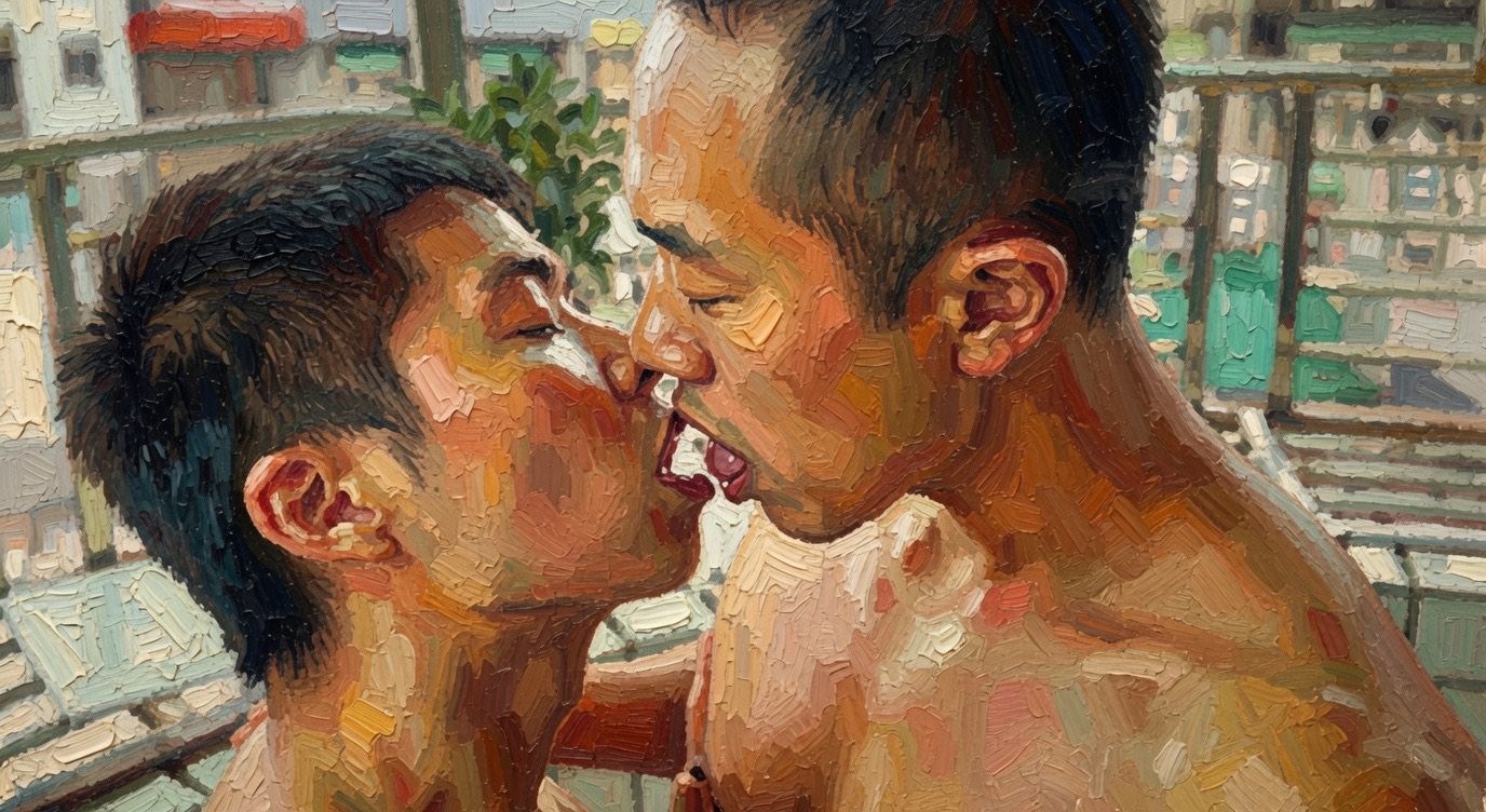 幕後故事：有些人天生娃娃臉，光看照片會以為會比較小隻，當然有些看起來Man的，自然會以為是高大魁武，但如果事實與想像是完全相反，這部就是這樣！！初見到擴張中和小Ｚ，自然會將影片設定為擴張中幹小Ｚ，但溝通後才知道小Ｚ不分擴張中是BTM，因此有趣的反差萌就出來了！大屌導認為幹比自己大隻的BTM還滿嗨的，你覺得呢？