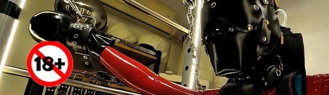 rubber slave bondage game night