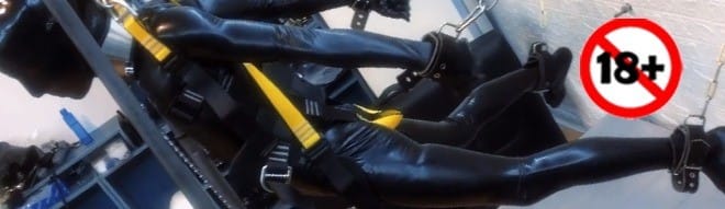 Rubber slave bondage game