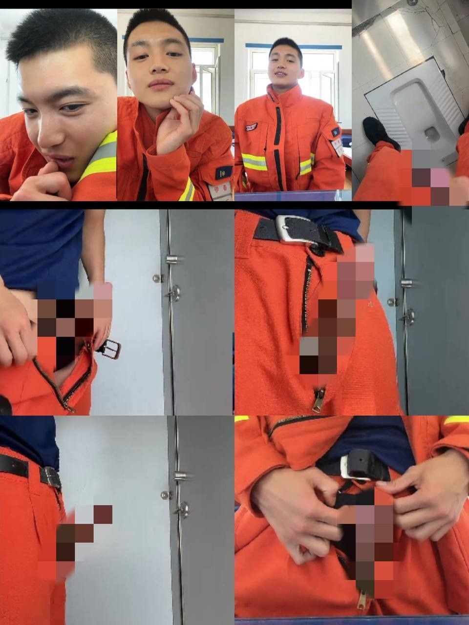 现役消防直男在，好帅啊没想到还是个s一直说叫他爸爸还要下跪命令，不过这个上翘大吊是真行，配合制服欲望拉满了