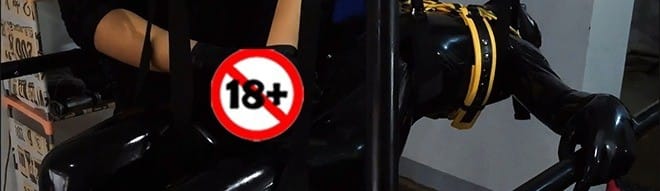 rubber slave cum play