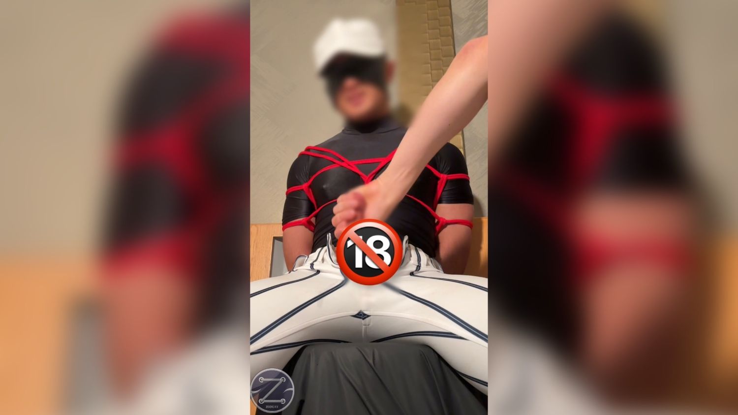 擁有巨根的筋肉質日本棒球小子被綁住控射！⚾️