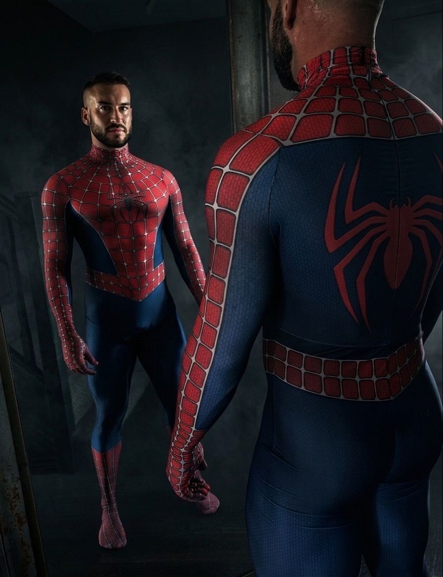 Riding Spidermans Face