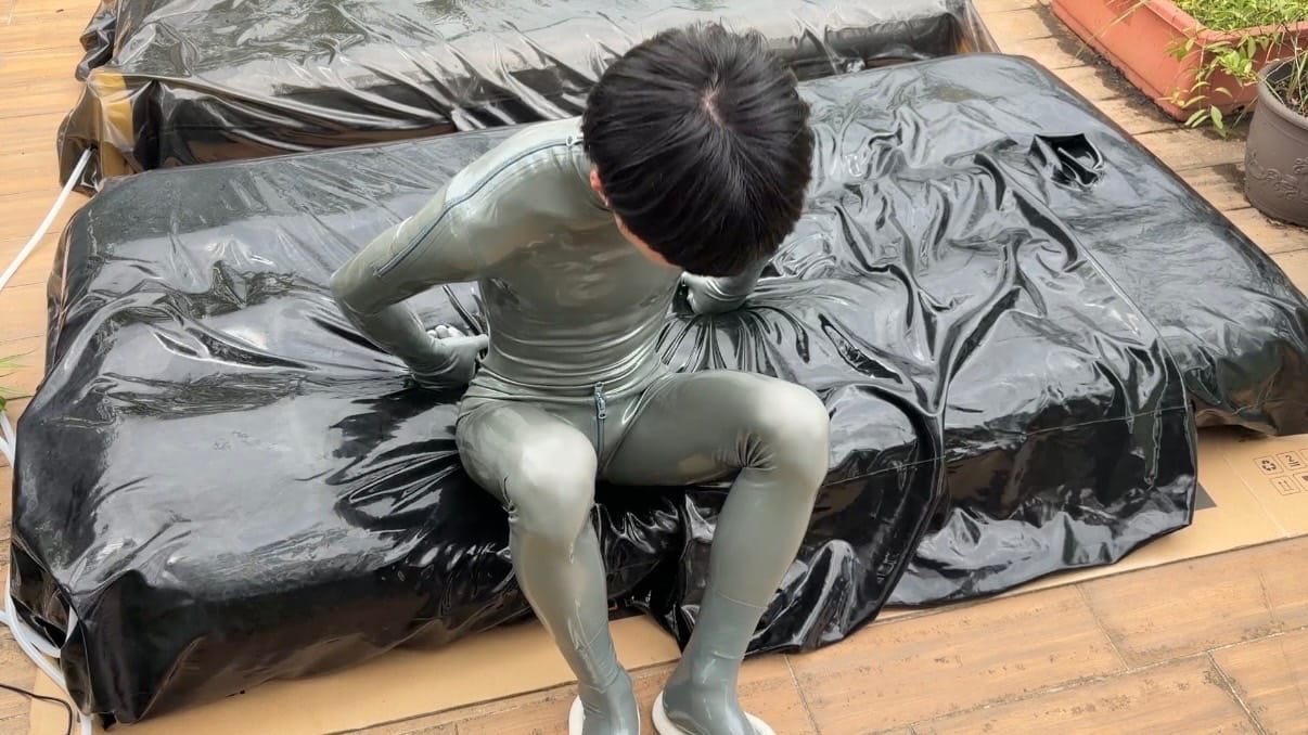 在陽台玩真空床 第二回合