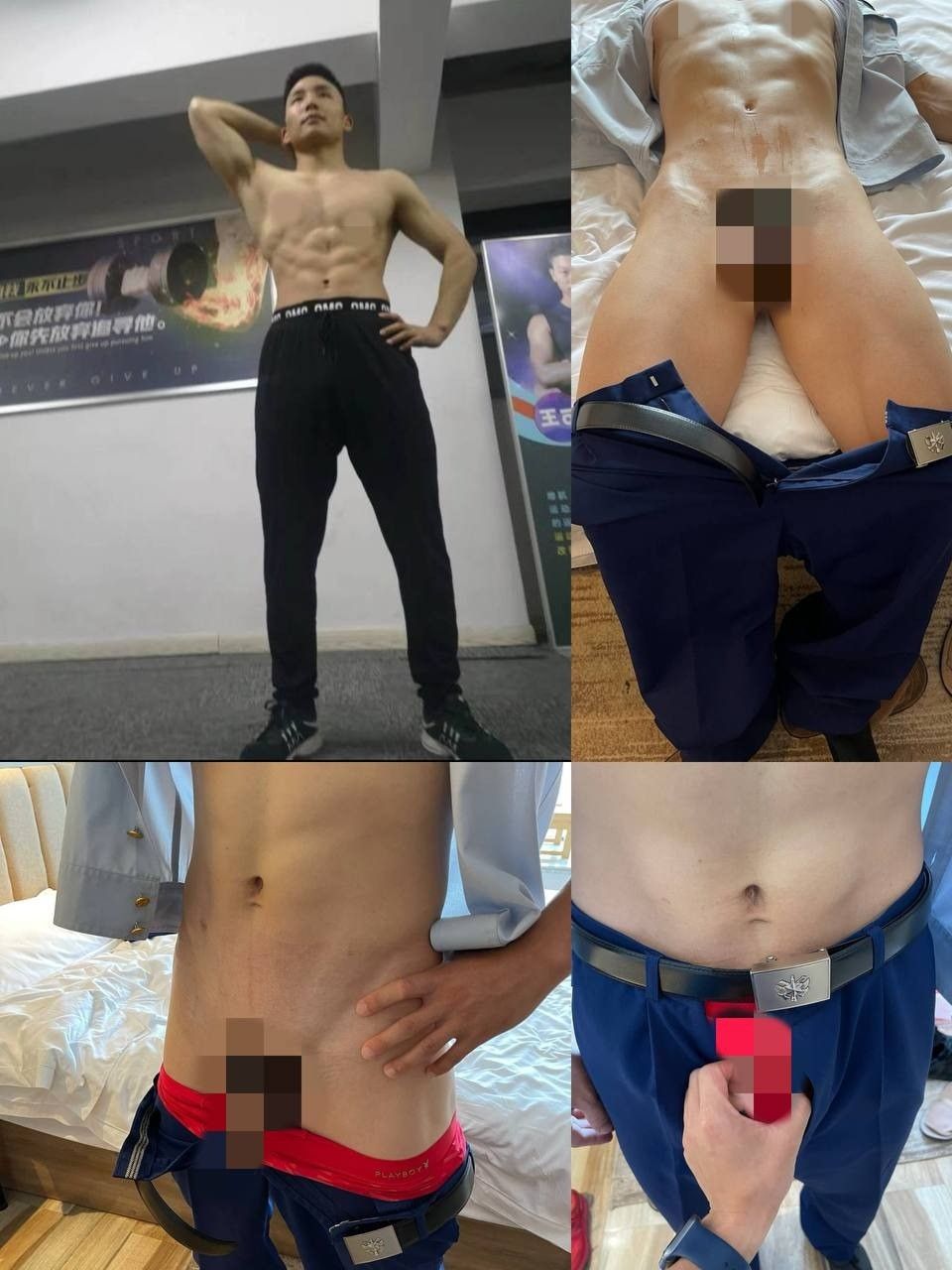 本命年的直男消防员，身材很棒，人特帅硬朗而且身上有一股直男特有的体香，龟头敏感啧一下就容易射，而且射的量多还远，最后被我多次啧射