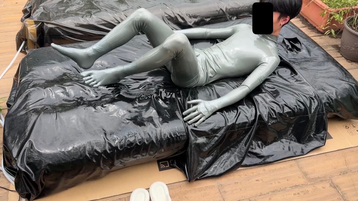 在陽台玩真空床 第一回合