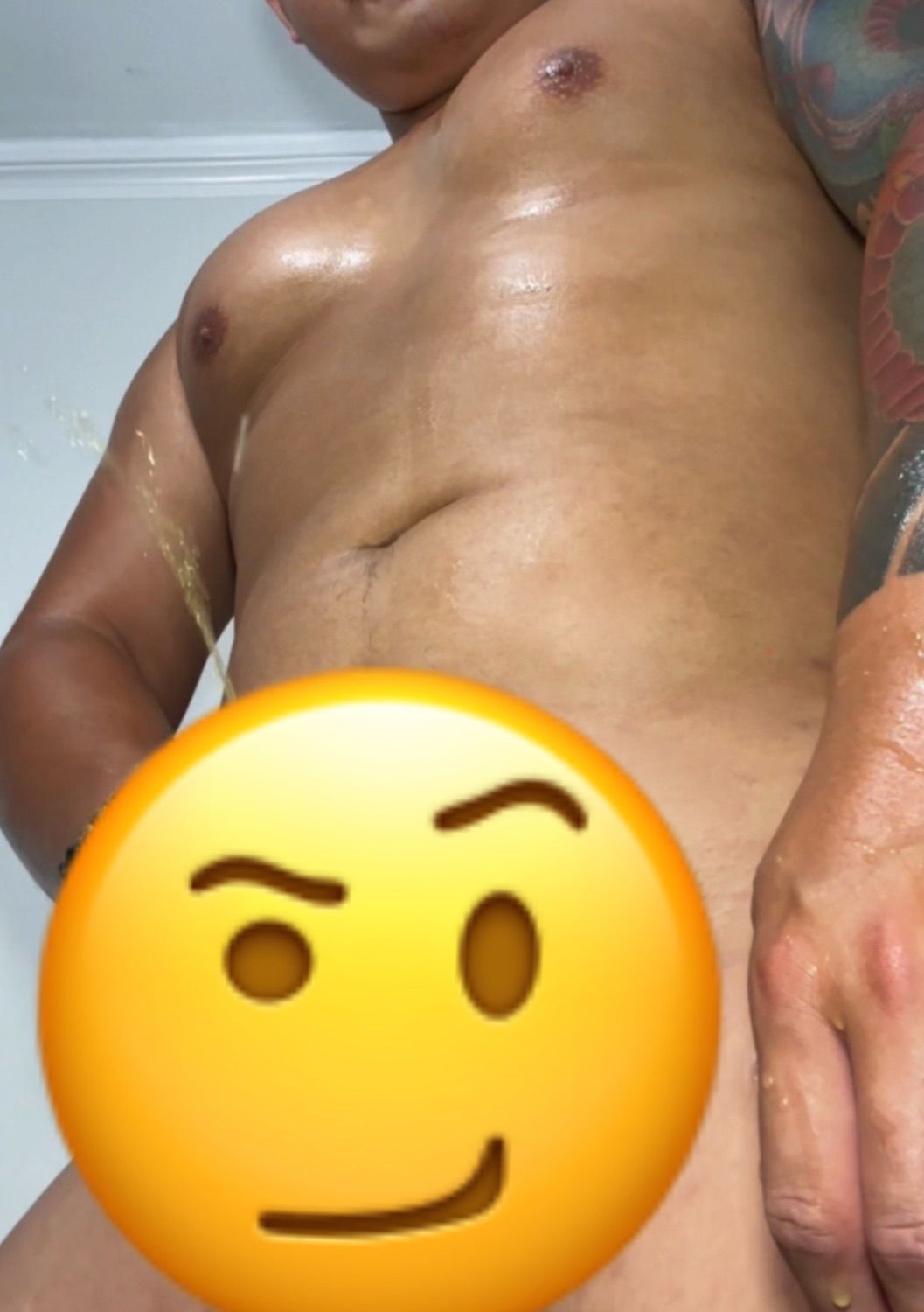 全身都是汗的情況下…