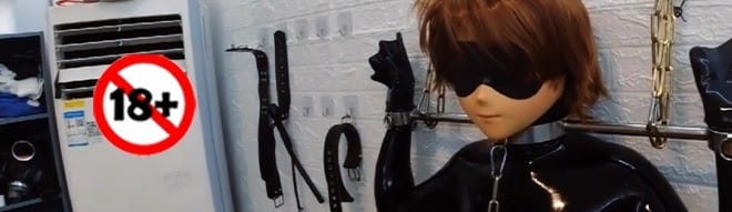 rubber kigurumi bondage night