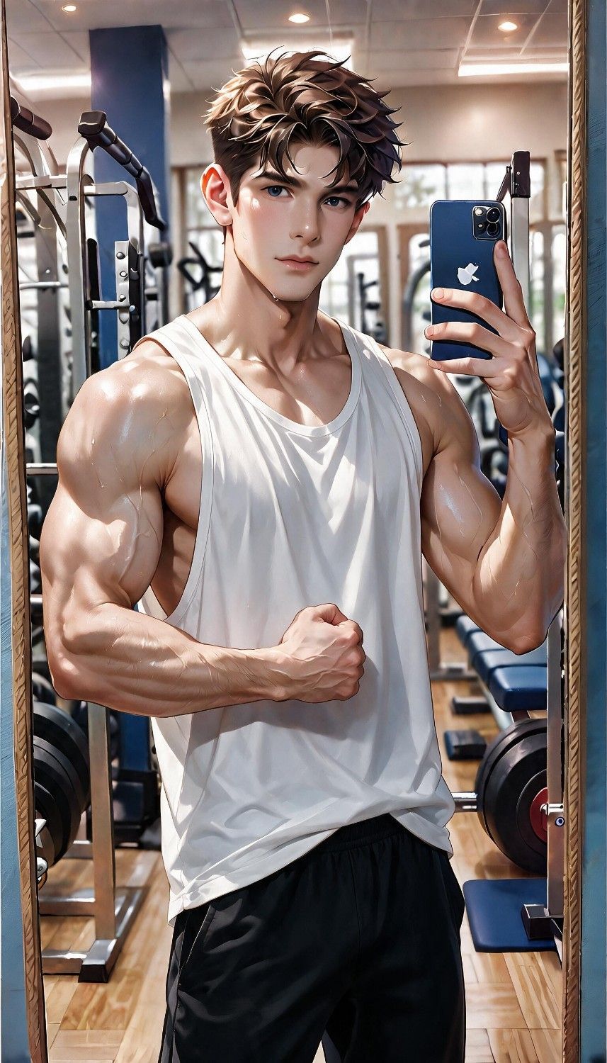 動畫小劇場(Mini Scene Video) - 健身房自拍(Gym Selfie)