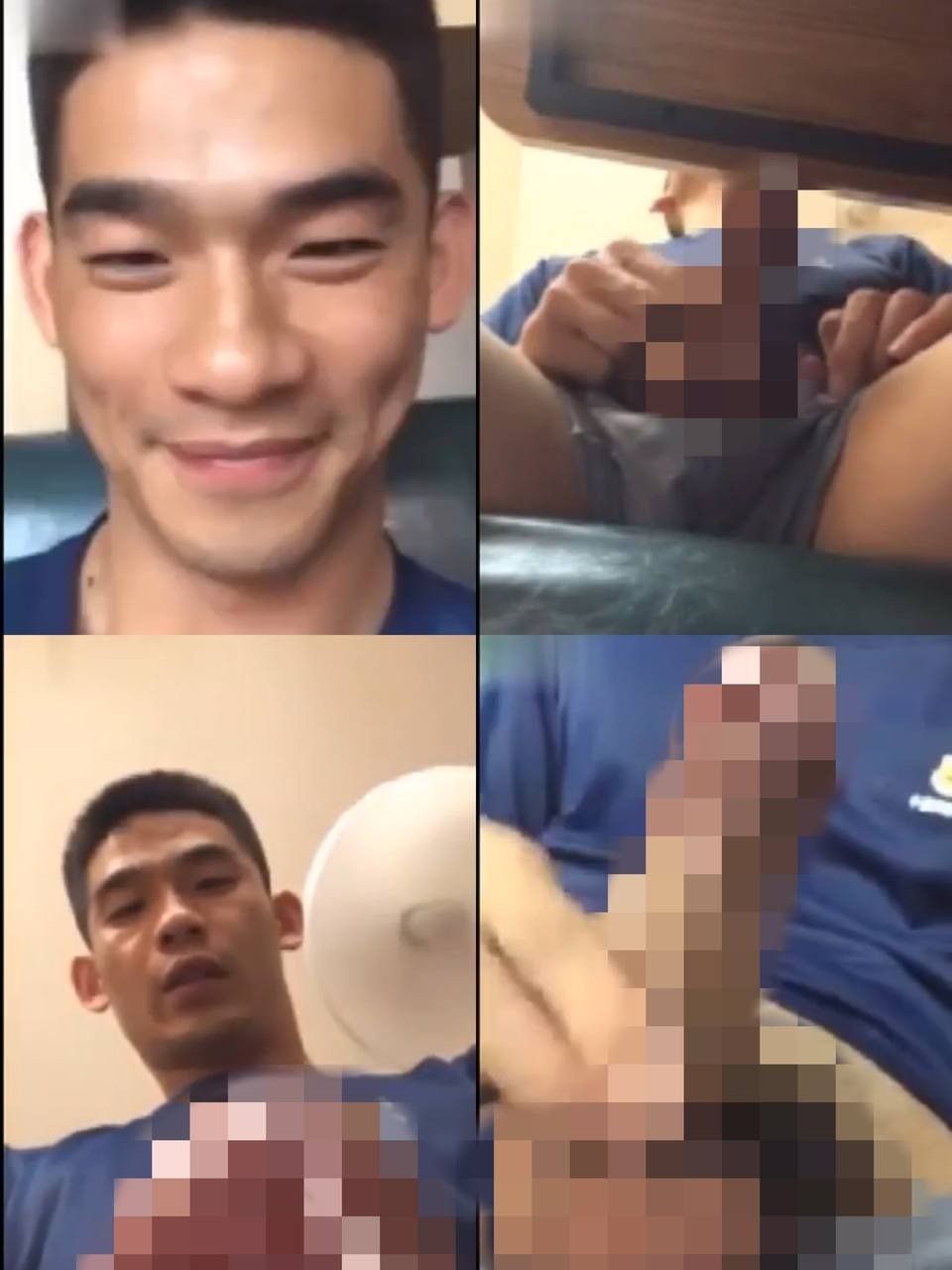 原创记者勾引系列，硬派消防现役直男，长得帅也就算了，吊形也很正，精量多射的也远，快射的时候控制不住骚话😂😂